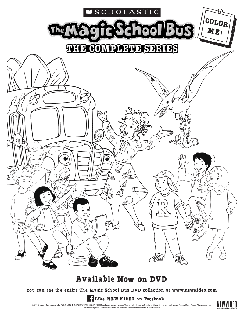 magic school bus coloring pages to print - photo #14