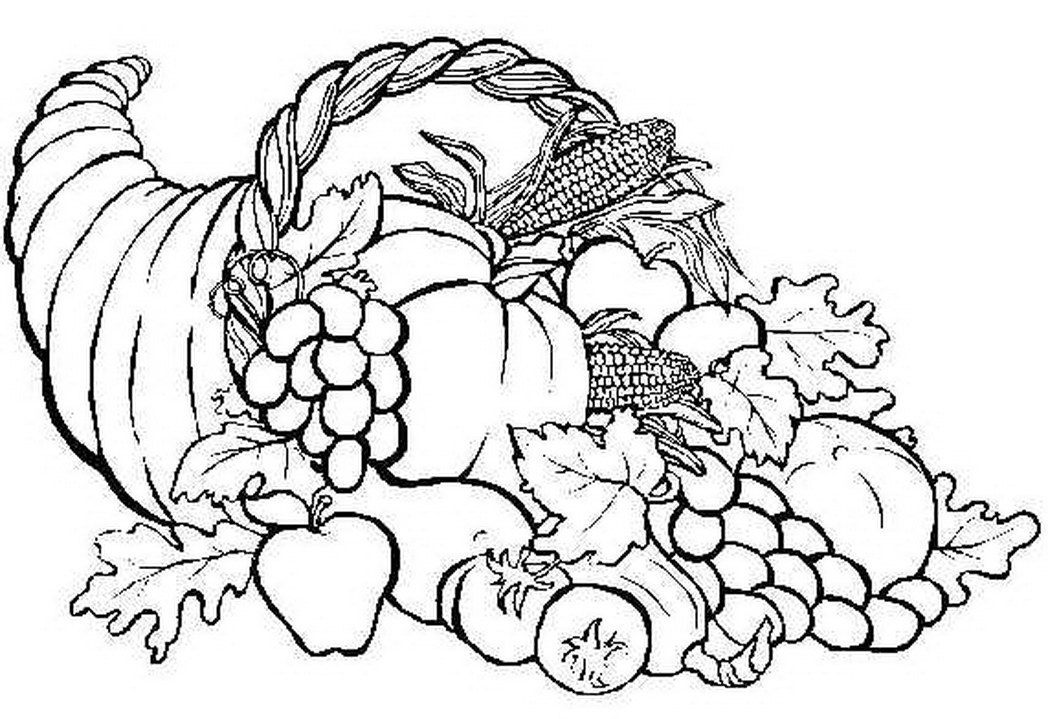 Cornucopia coloring pages to download and print for free