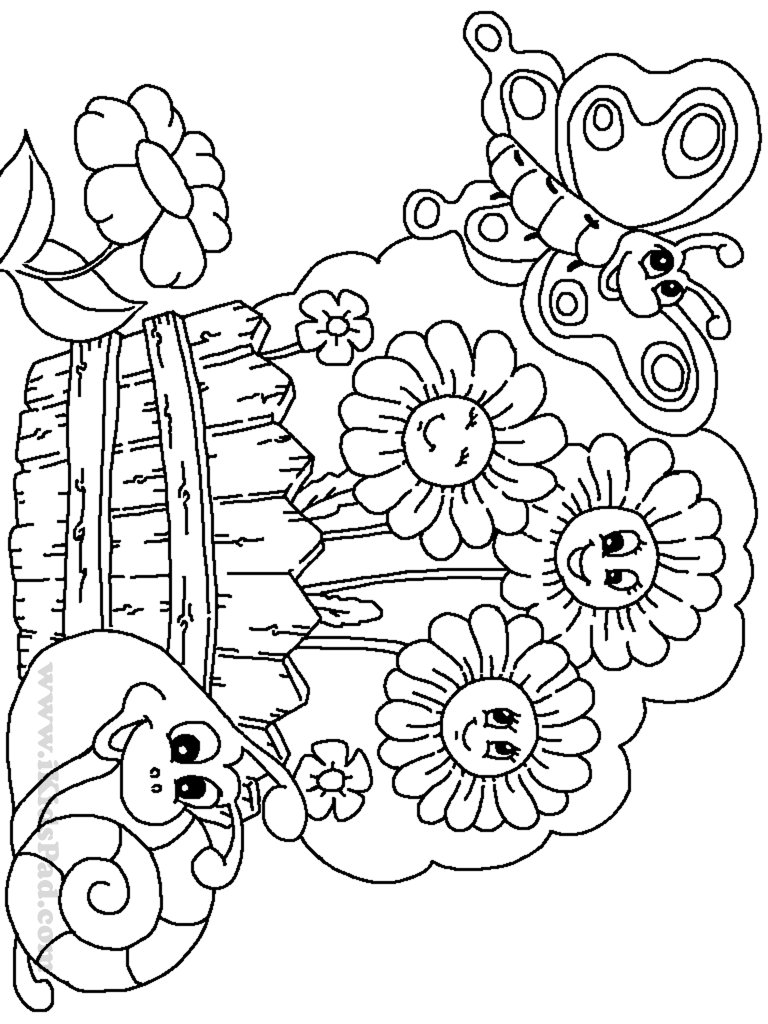 garden coloring book pages - photo #3