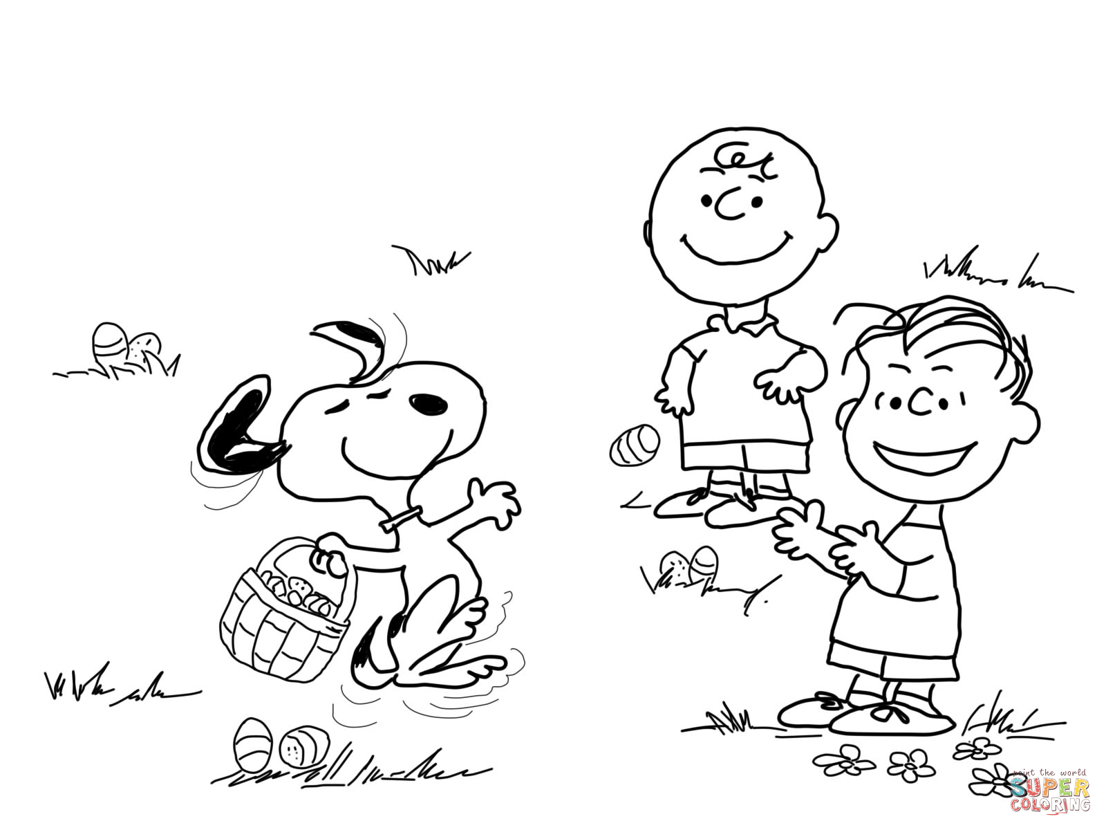 Charlie brown coloring pages to download and print for free