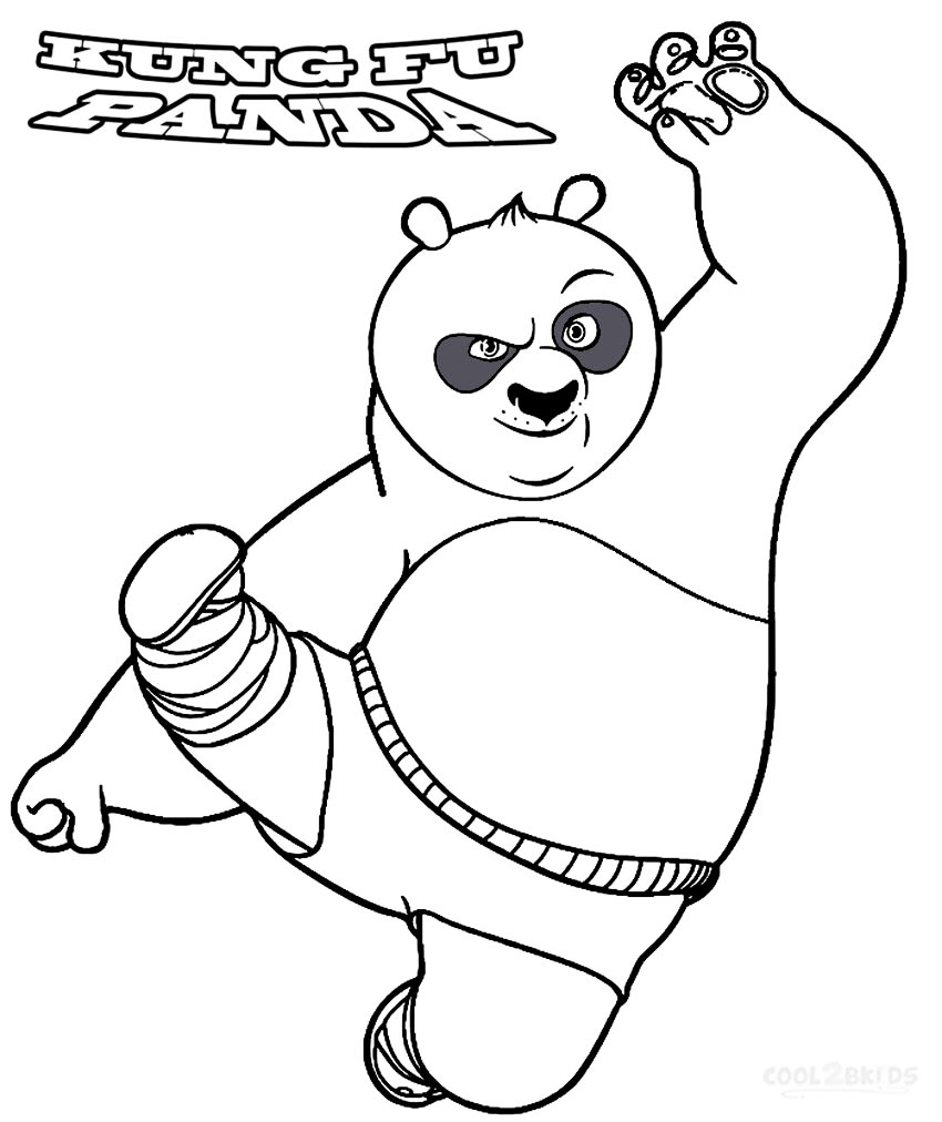 Kung fu panda coloring pages to download and print for free