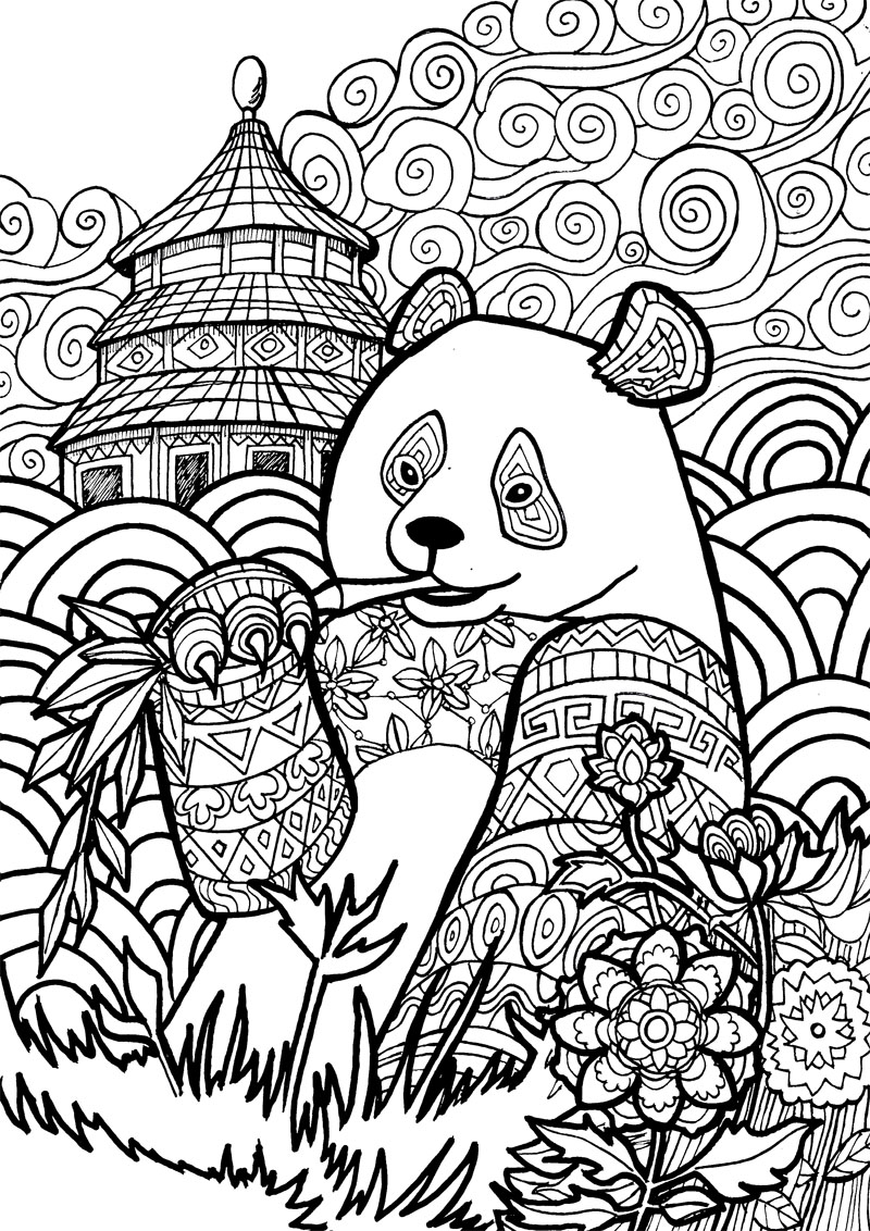 Art therapy coloring pages to download and print for free