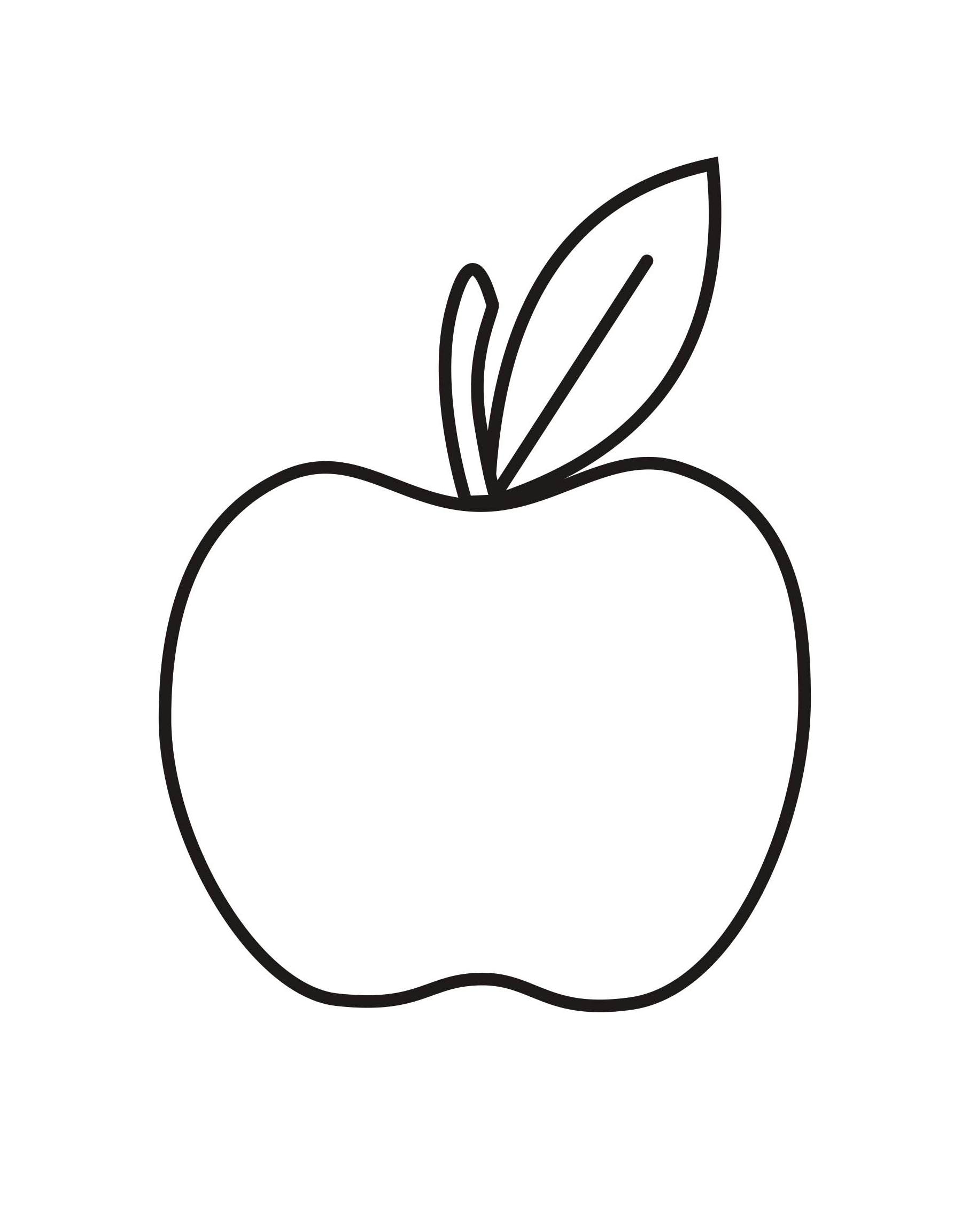 Apple Coloring Sheet Free Printable Printable World Holiday