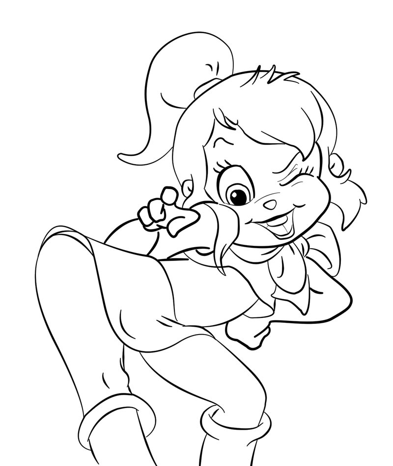 Alvin chipettes coloring pages download and print for free