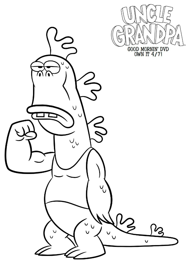 uncle grandpa coloring pages for kids - photo #2