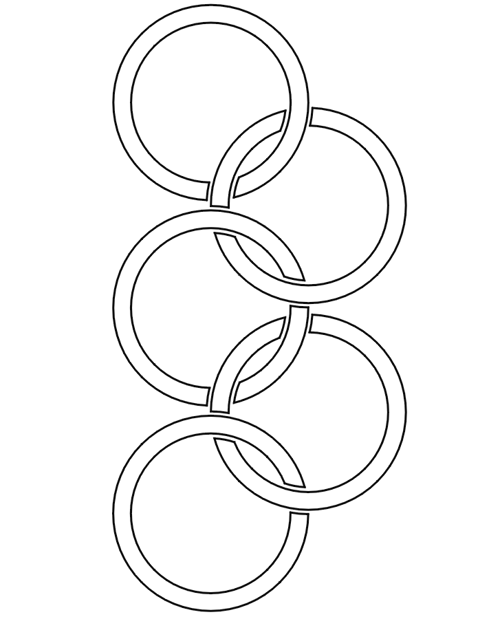 Olympic circles coloring pages download and print for free