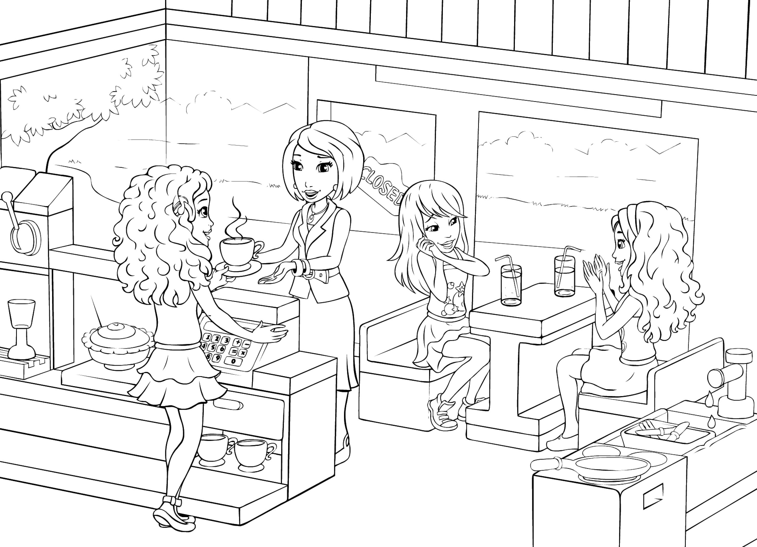 Lego Friends Coloring Pages To Download And Print For Free