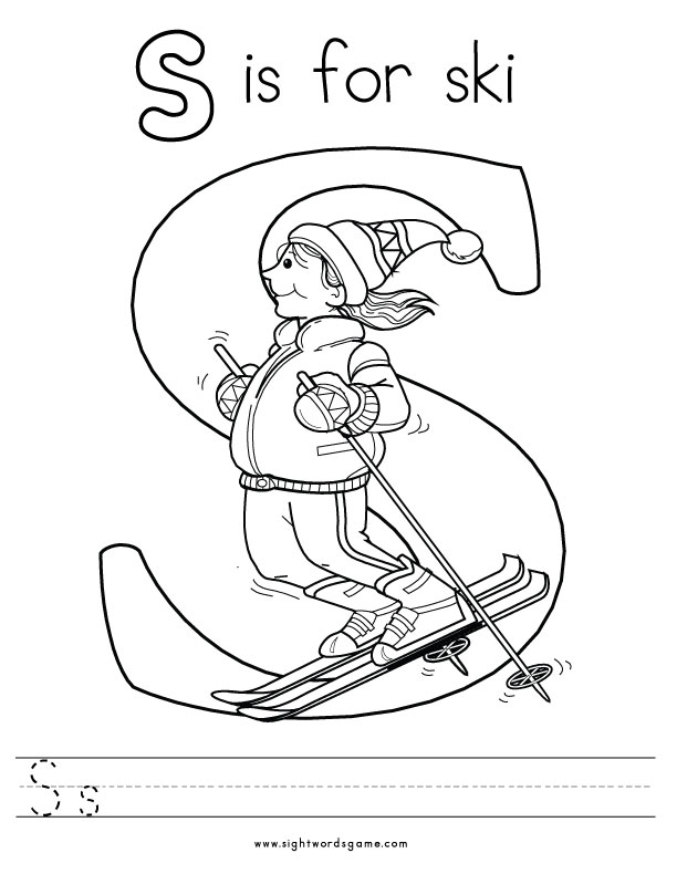 s sound coloring pages - photo #3