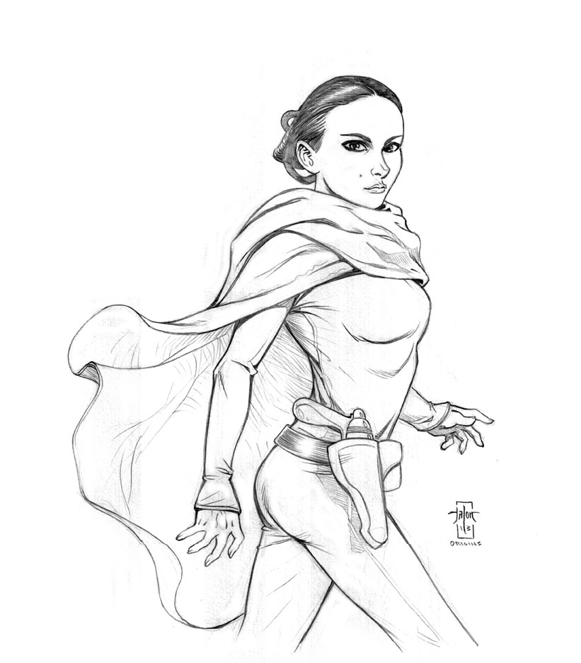 padme clone wars coloring pages - photo #6