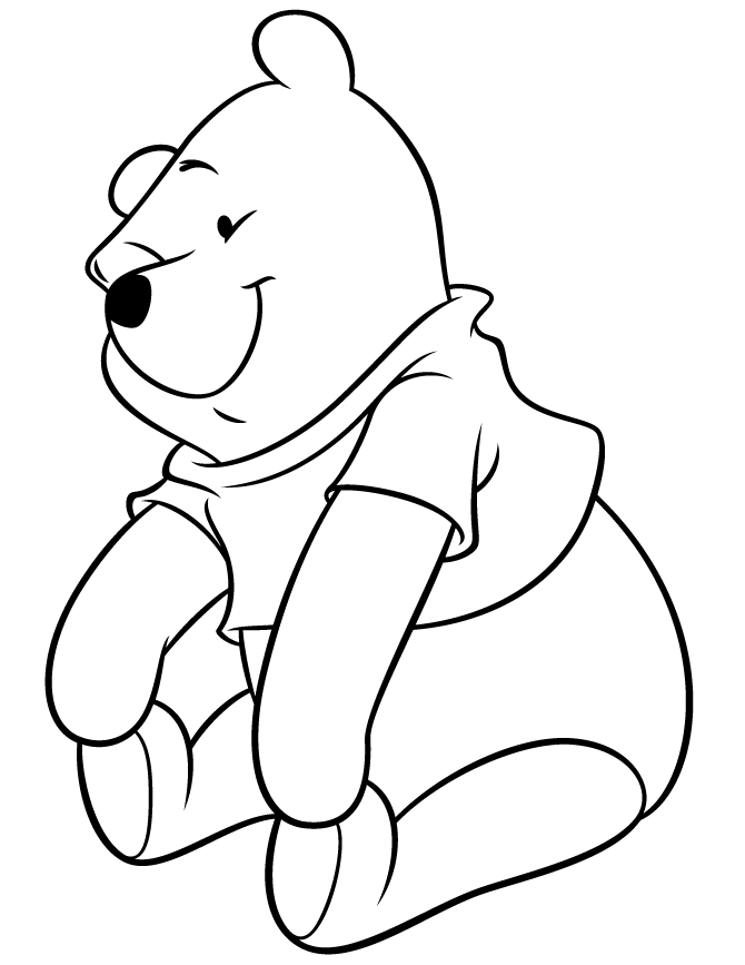 Pooh bear coloring pages to download and print for free