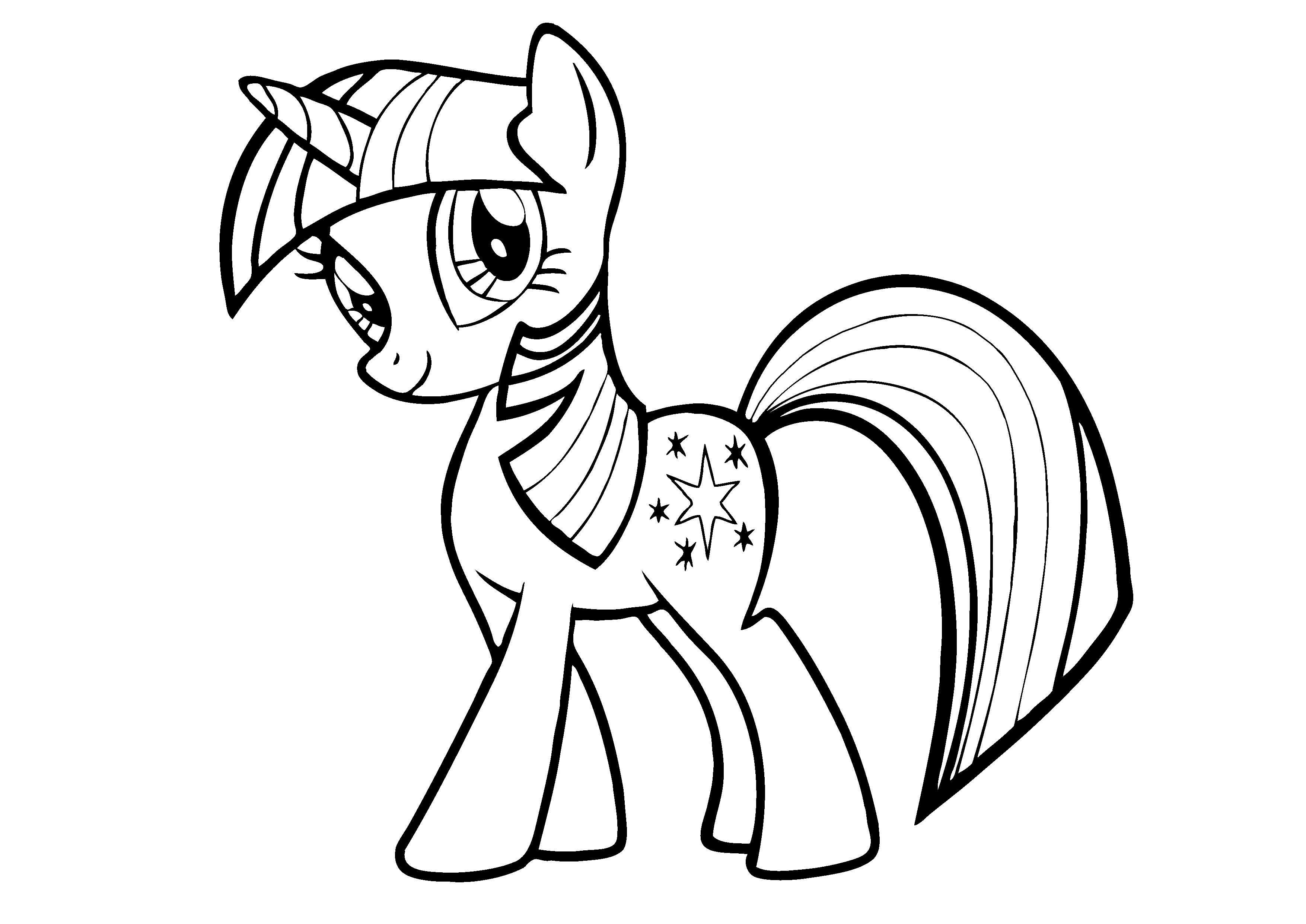 Little pony coloring pages download and print for free