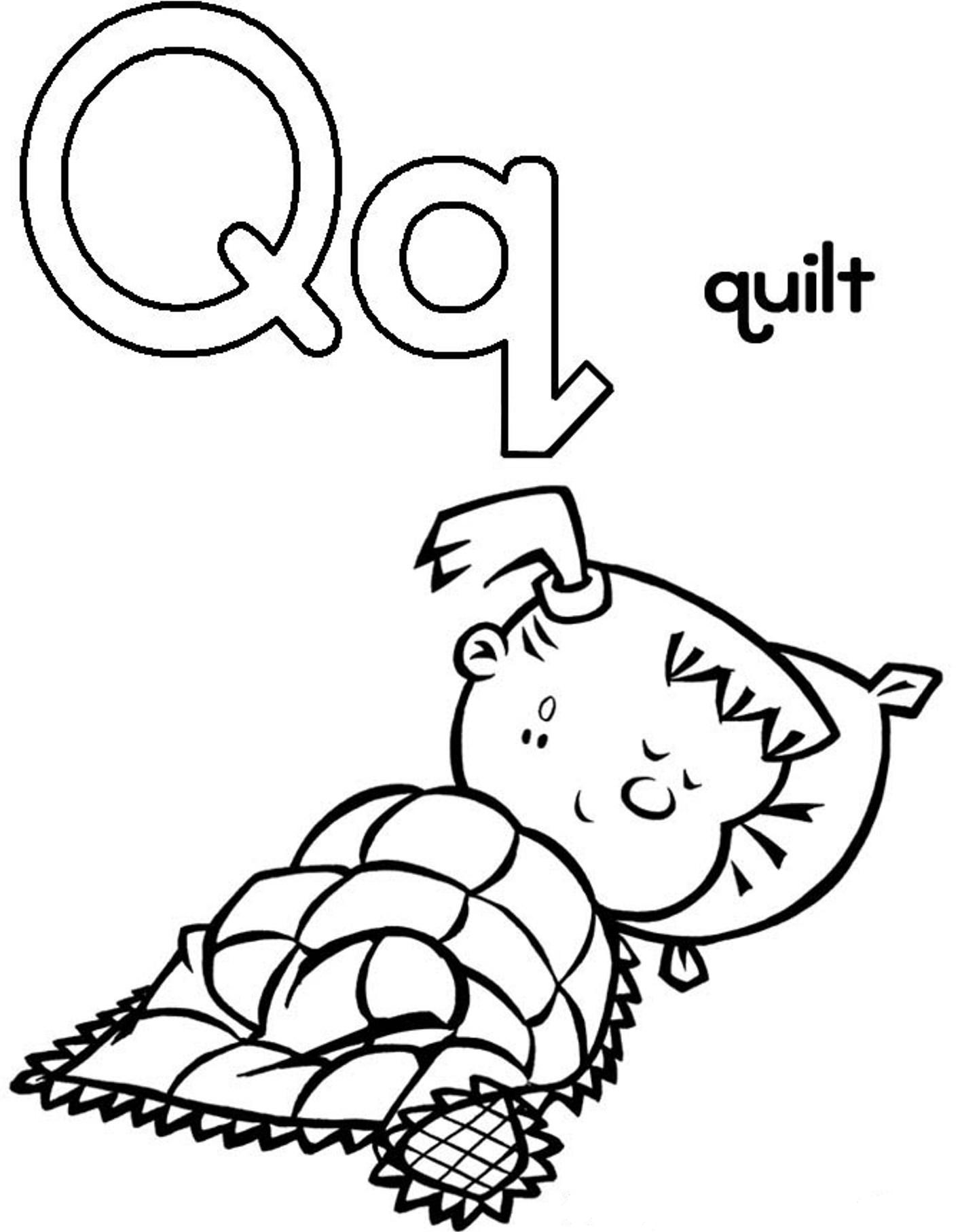 quilt coloring pages free - photo #42