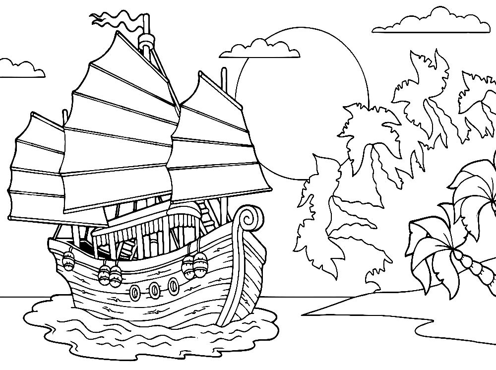 Water transport coloring pages download and print for free