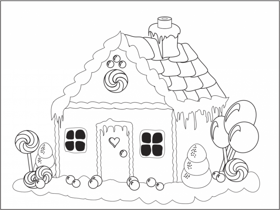 Christmas gingerbread coloring pages download and print for free