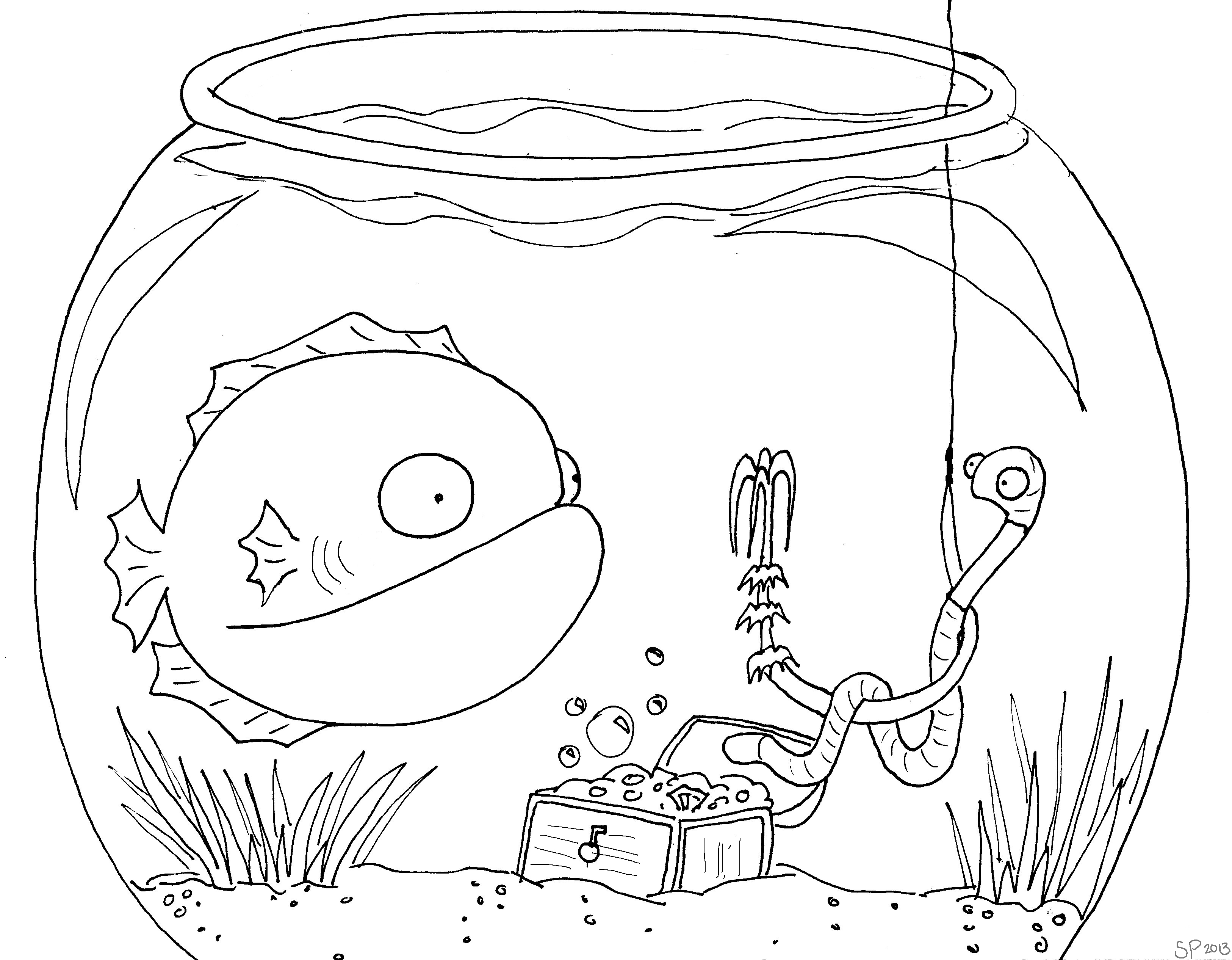 underwater coloring book pages - photo #10