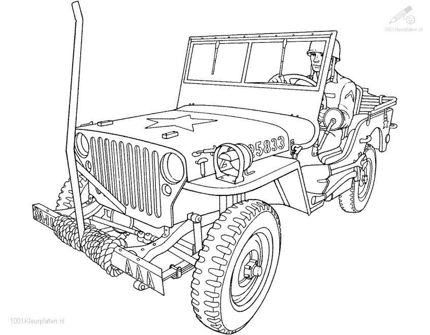 Jeep coloring pages to download and print for free