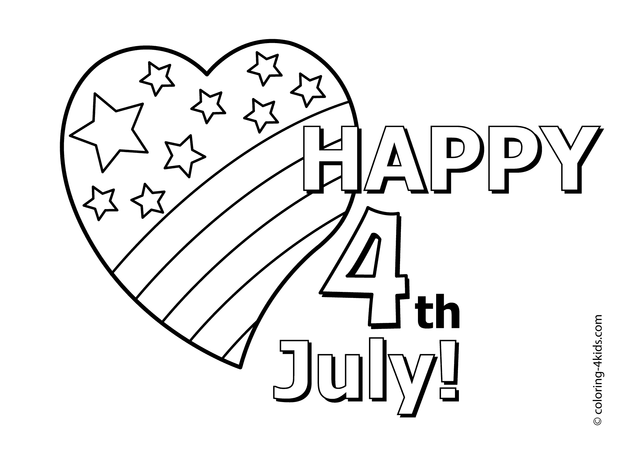 Independence day coloring pages to download and print for free