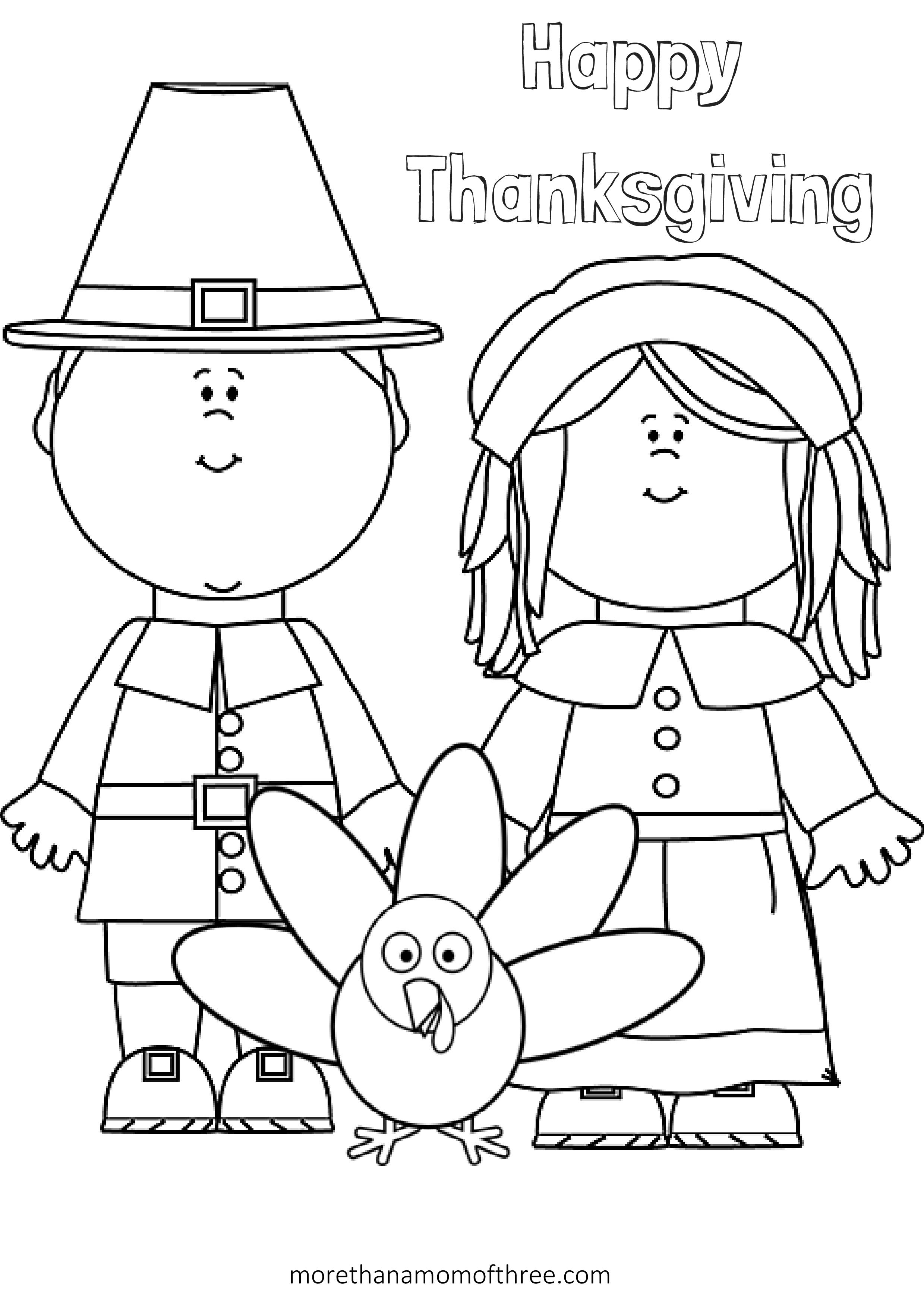 Happy thanksgiving coloring pages to download and print ...