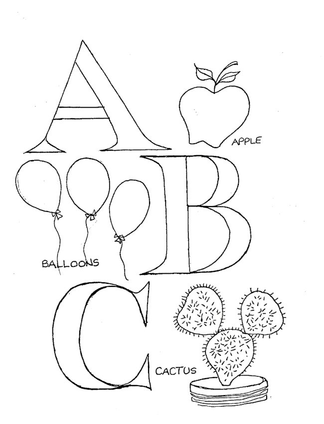 A b c coloring pages to download and print for free