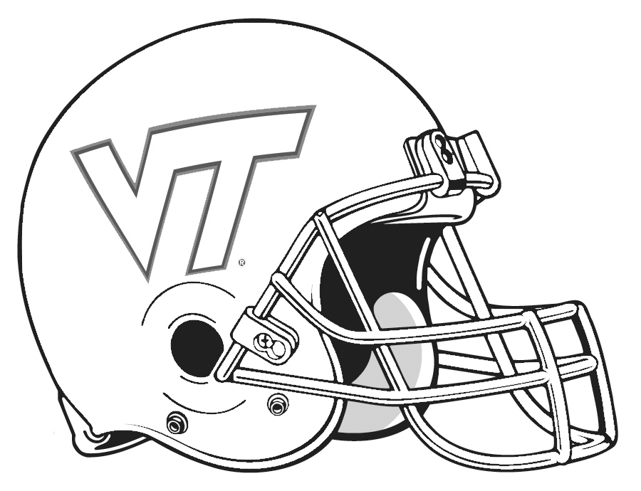 Football helmet coloring pages to download and print for free