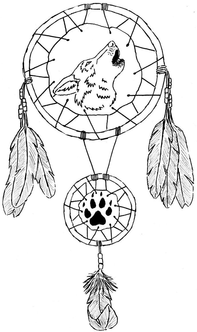 Dream catcher coloring pages