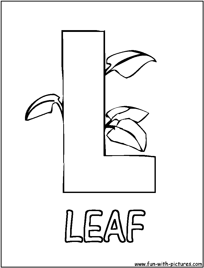 Letter L Coloring Printable