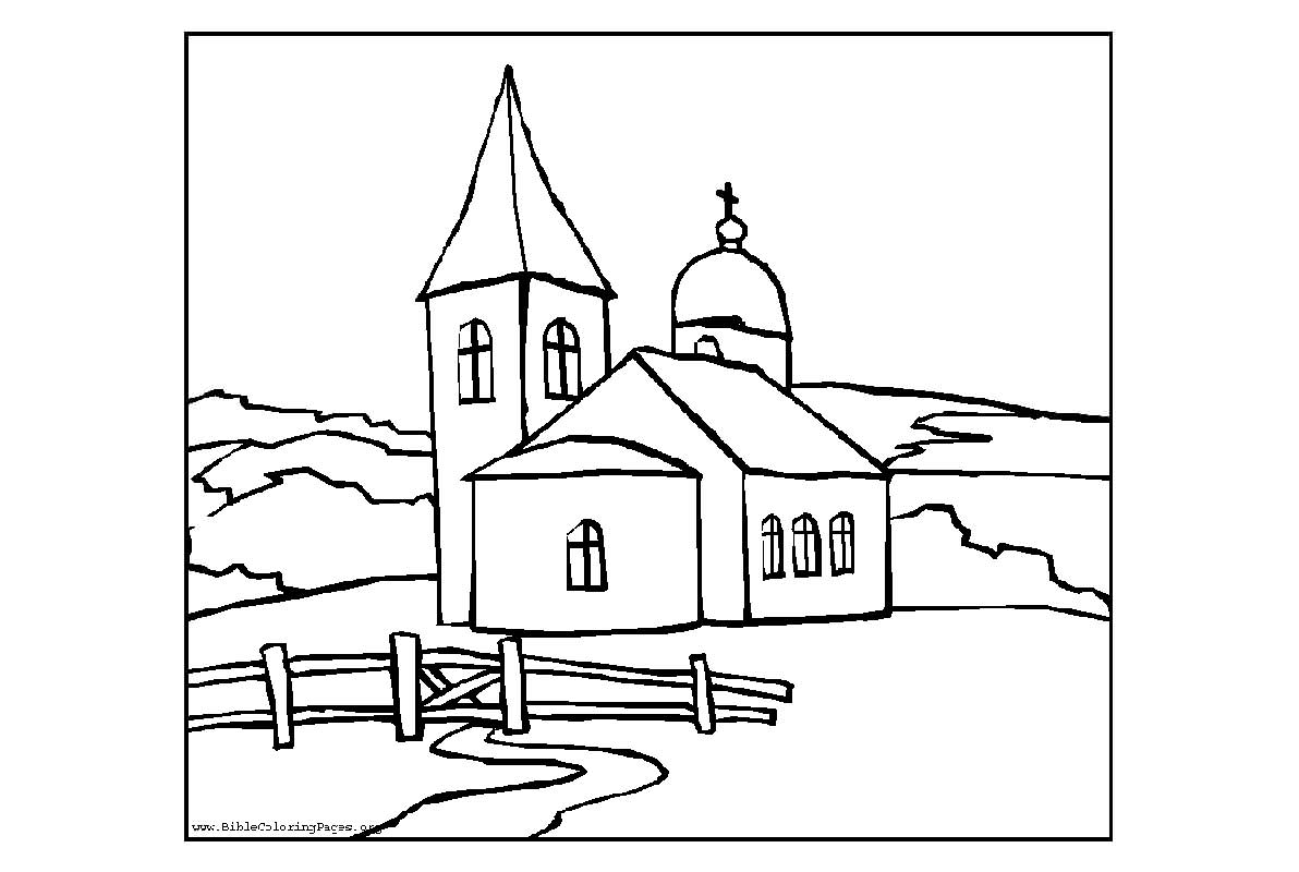  Free Printable Church Coloring Pages for Kids