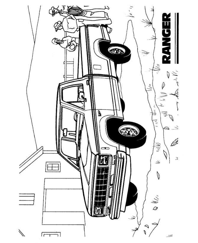 Ford trucks coloring pages download and print for free