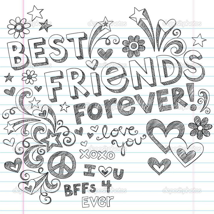 Bff coloring pages to download and print for free