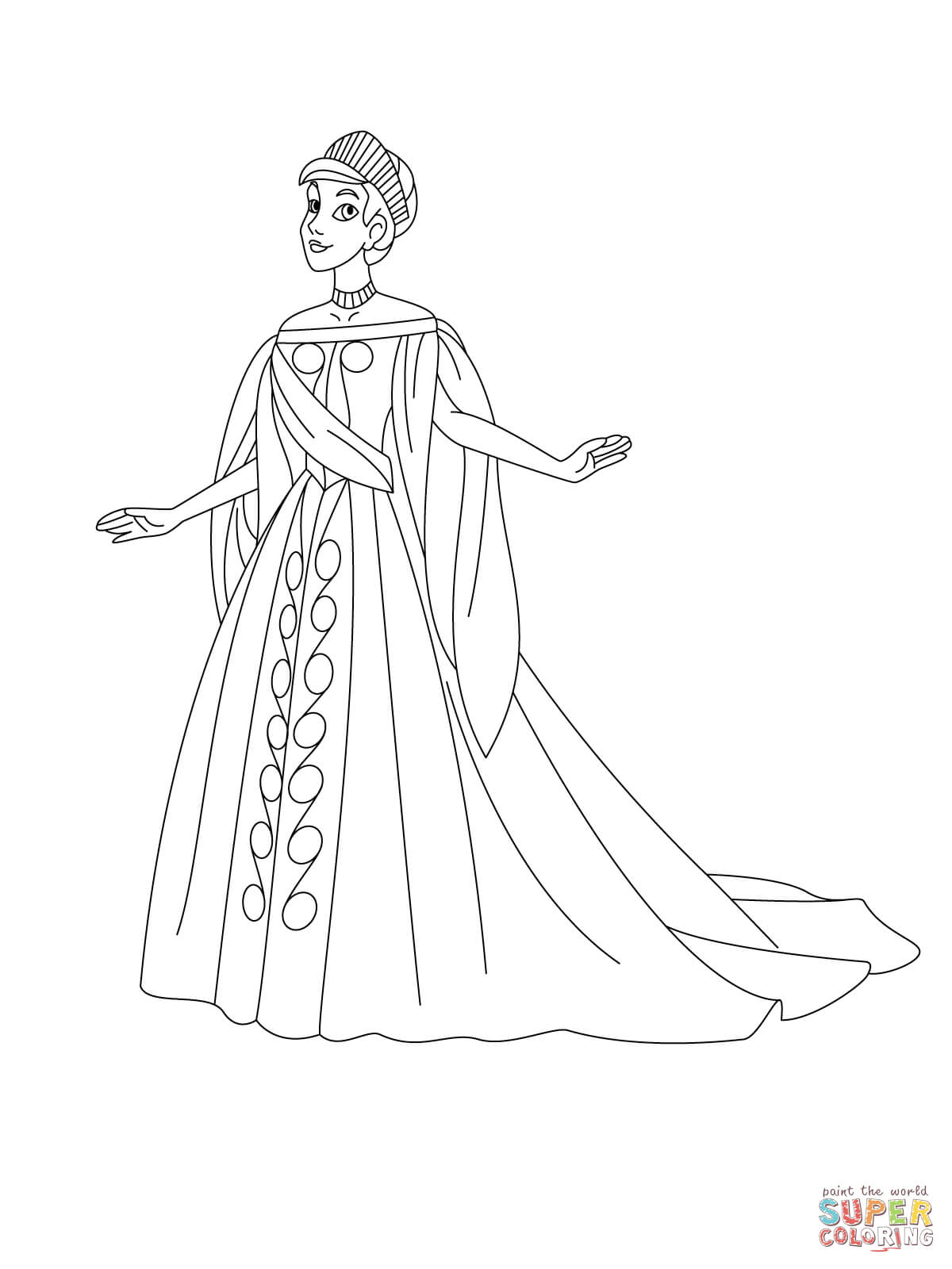 coloring anastasia printable drawing results silhouettes