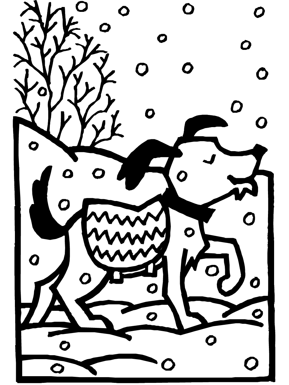 Winter coloring pages to download and print for free