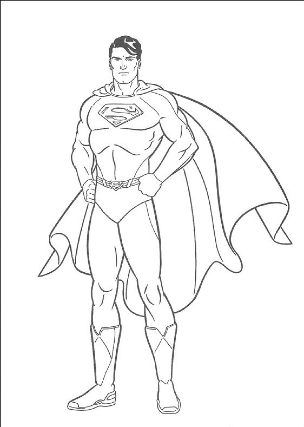 Superman coloring pages to download and print for free