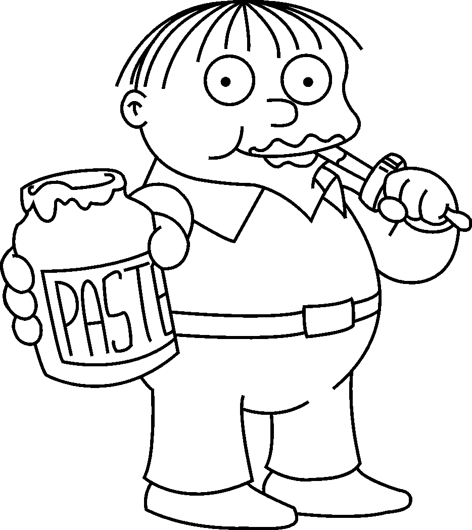 Simpson coloring pages to download and print for free