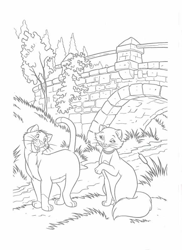 The AristoCats coloring pages to download and print for free