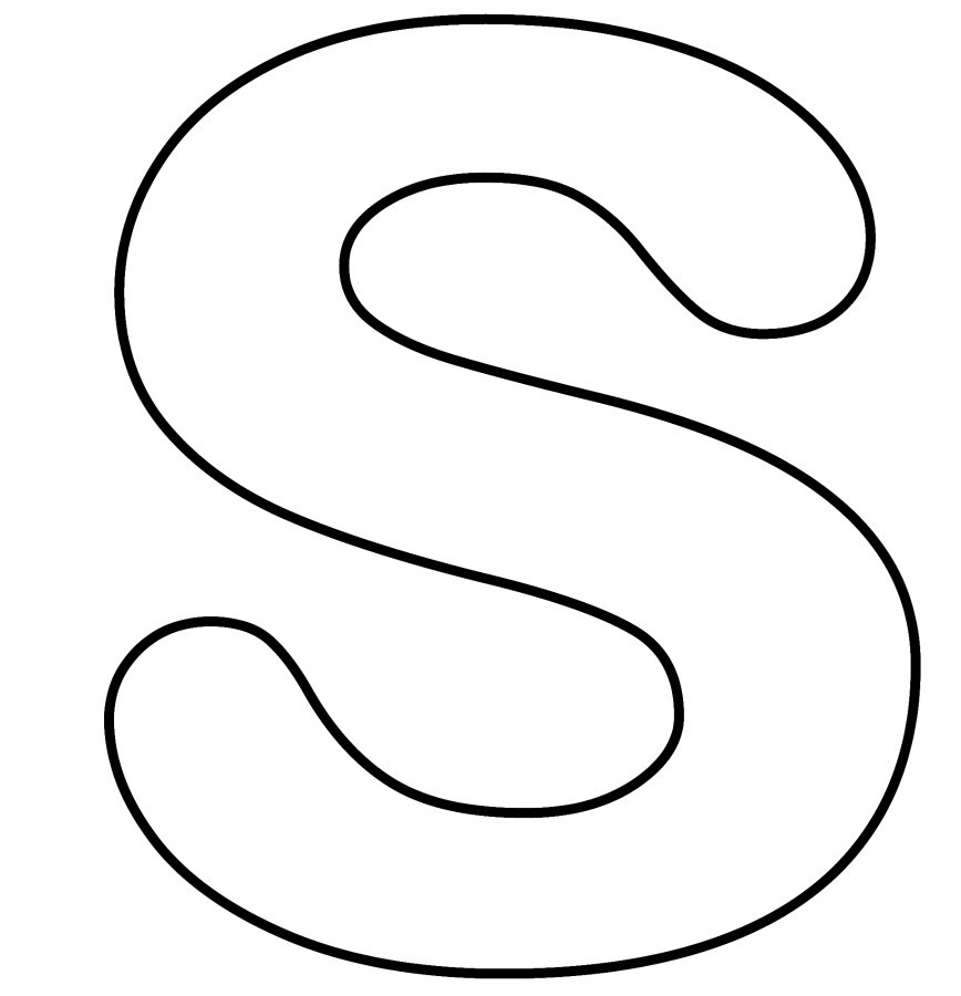 Letter S coloring pages to download and print for free