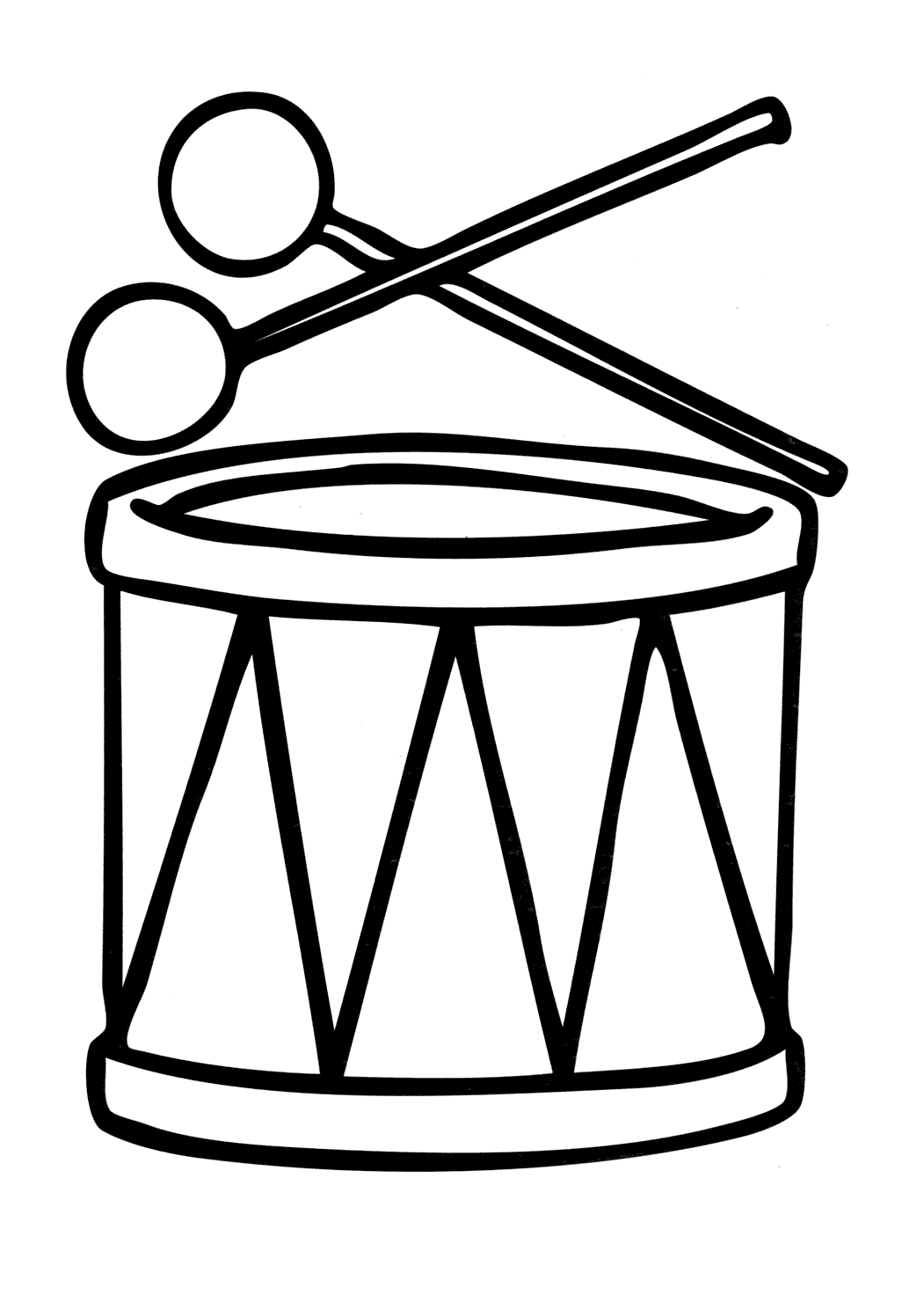Drum coloring pages to download and print for free