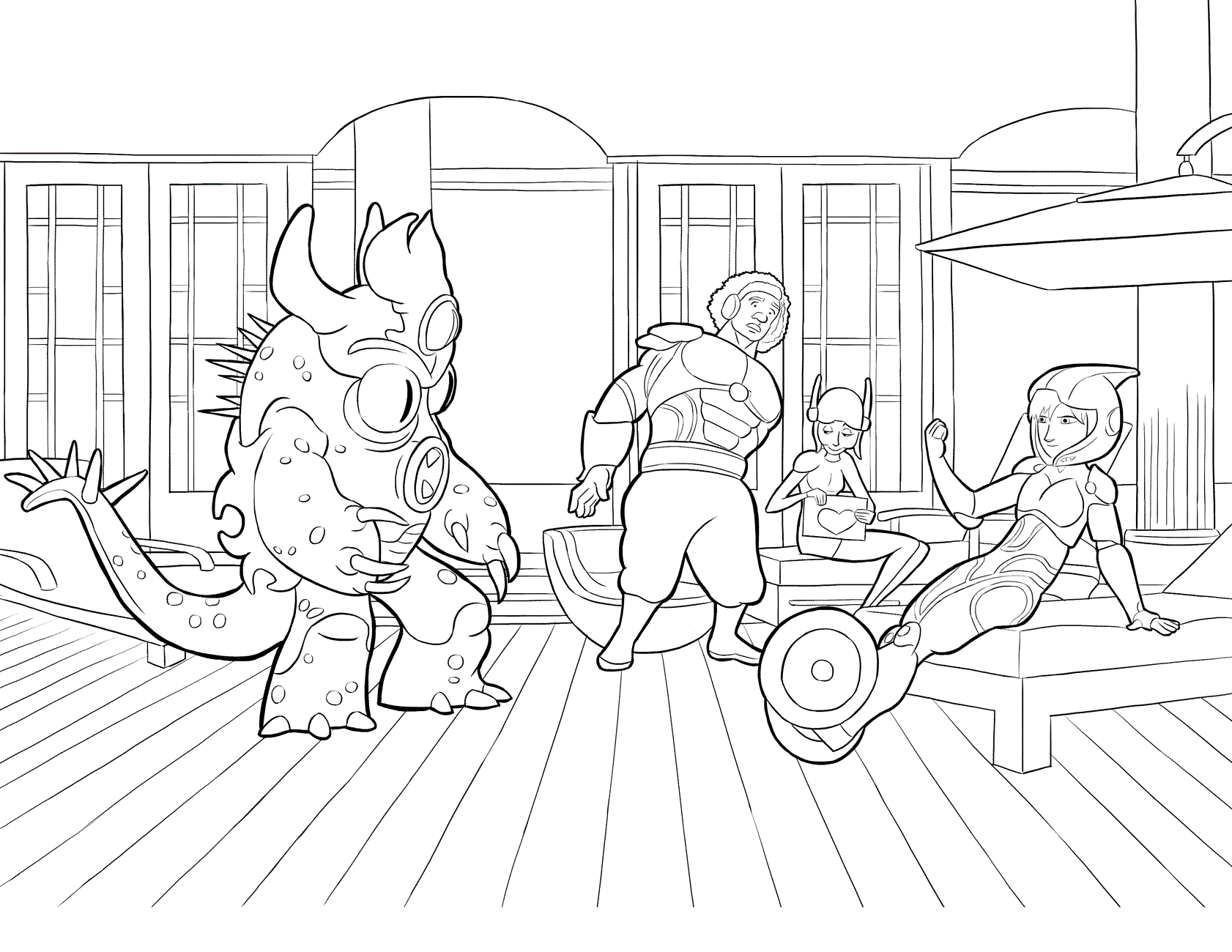 big hero 6 little kid coloring pages - photo #25