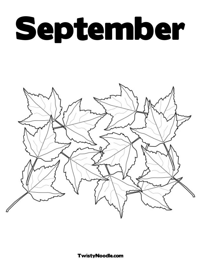 September coloring pages to download and print for free