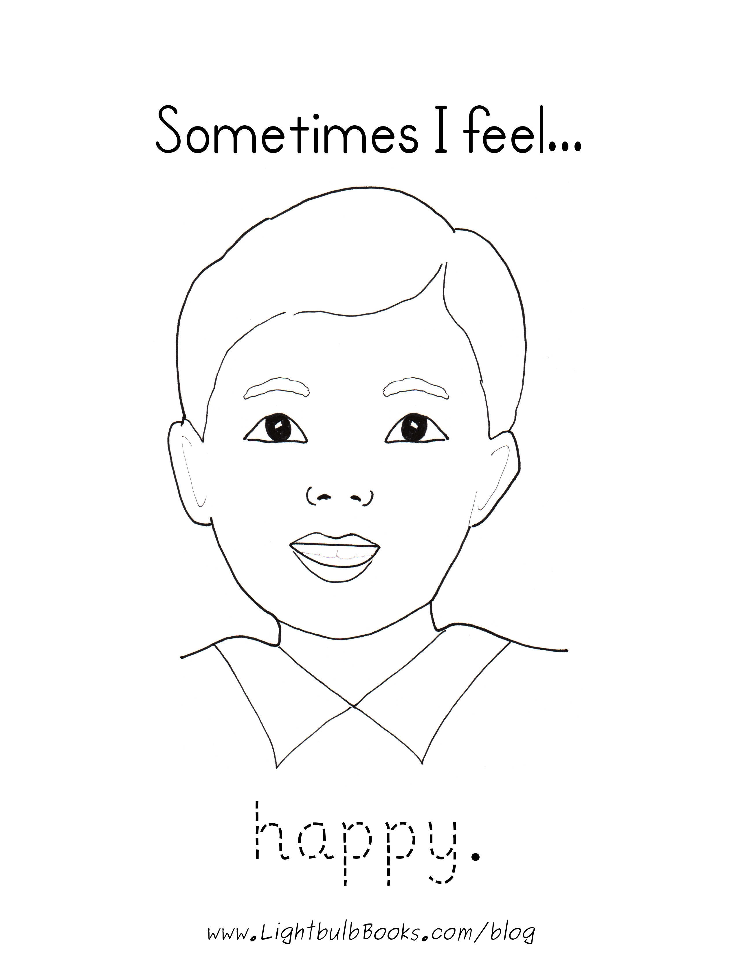 Emotions And Feelings Coloring Pages Download And Print For Free