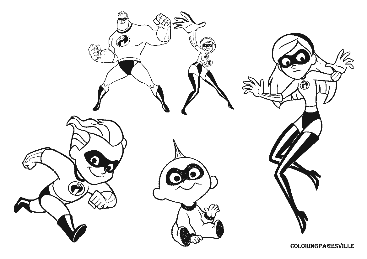 Incredibles 2 Coloring Pages Download And Print For Free