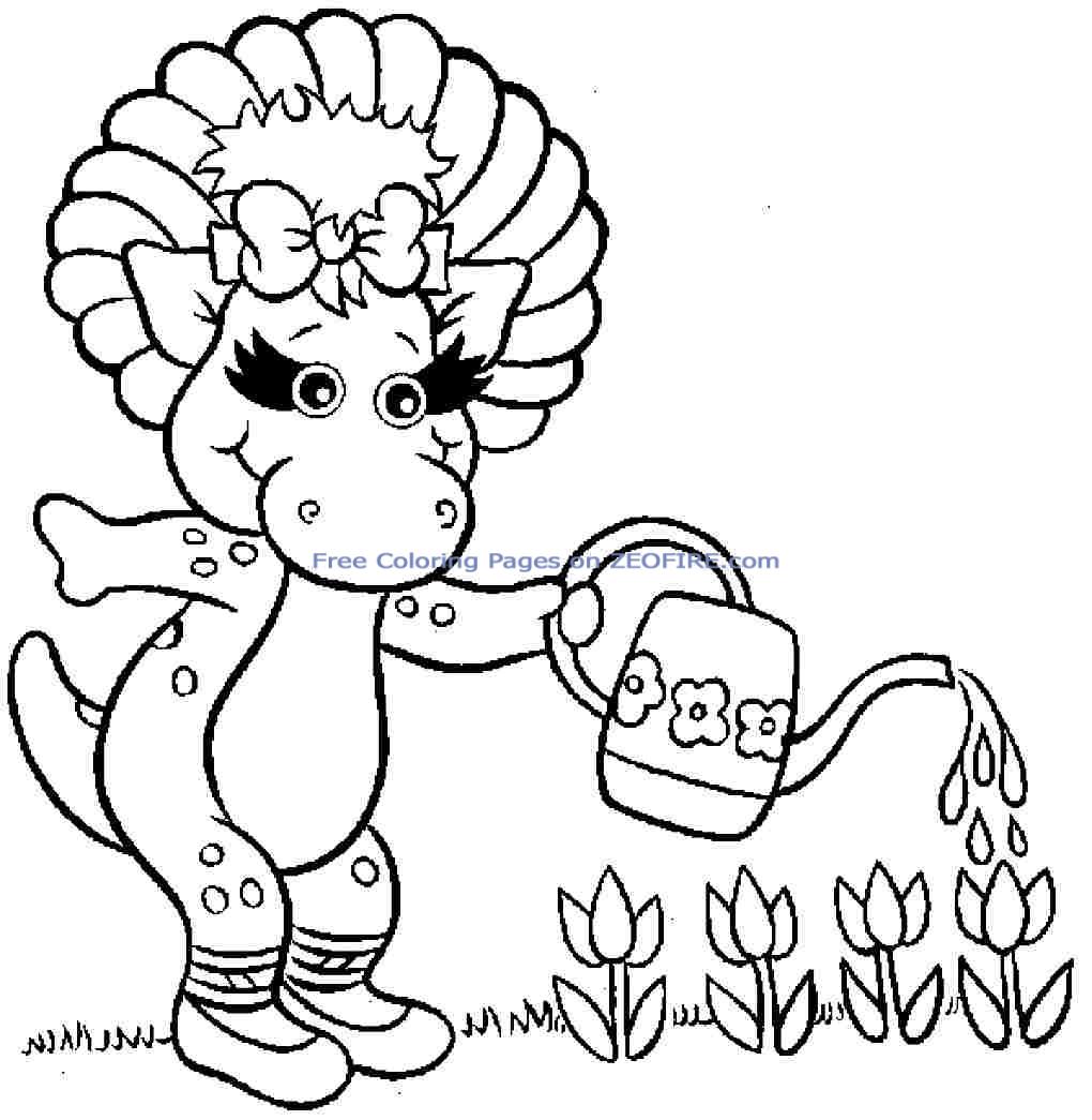 baby bop coloring pages - photo #5