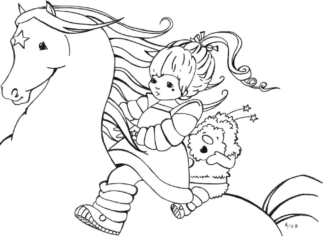 rainbow brite coloring pages for kids - photo #8