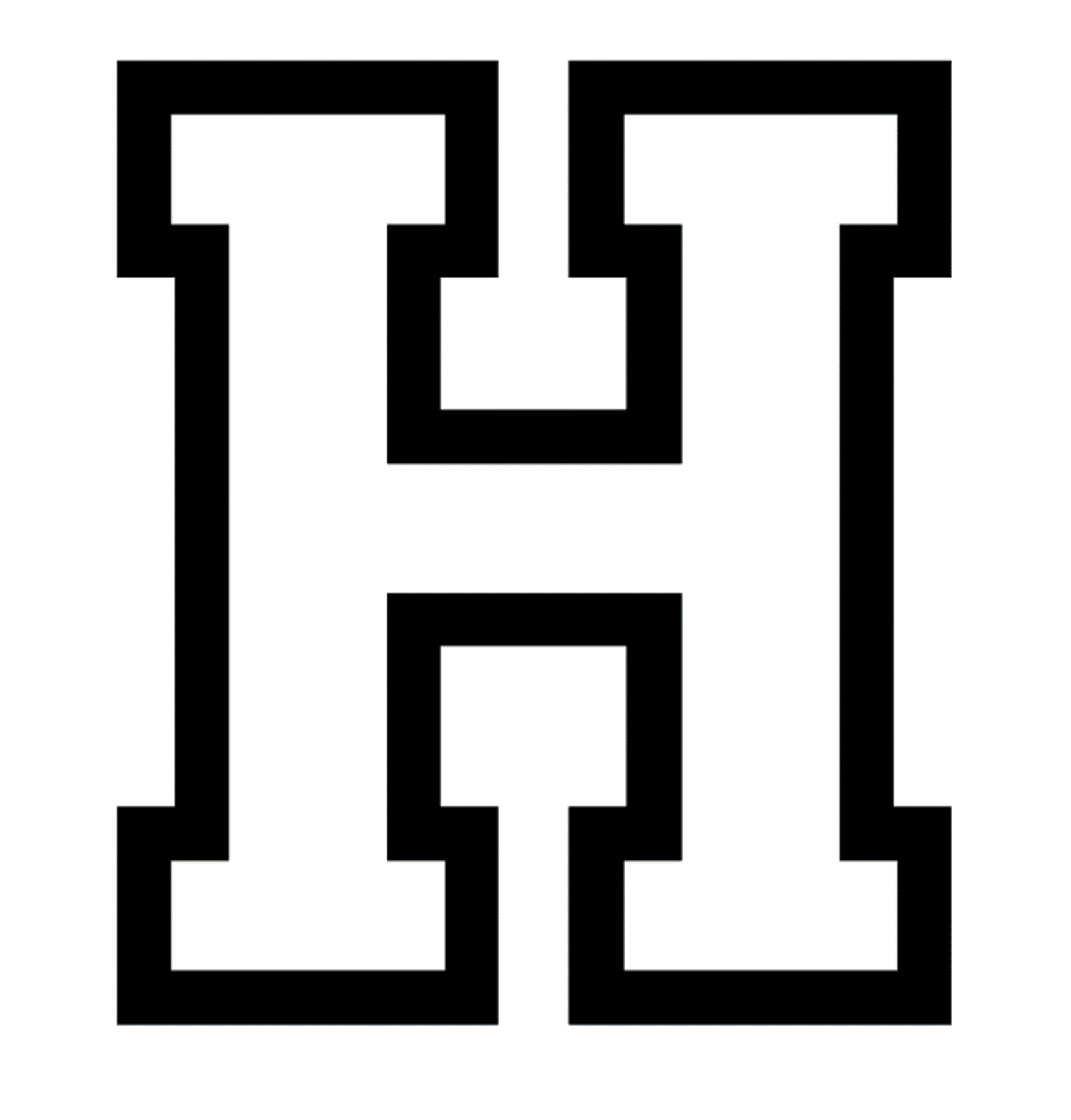 Letter h coloring pages to download and print for free