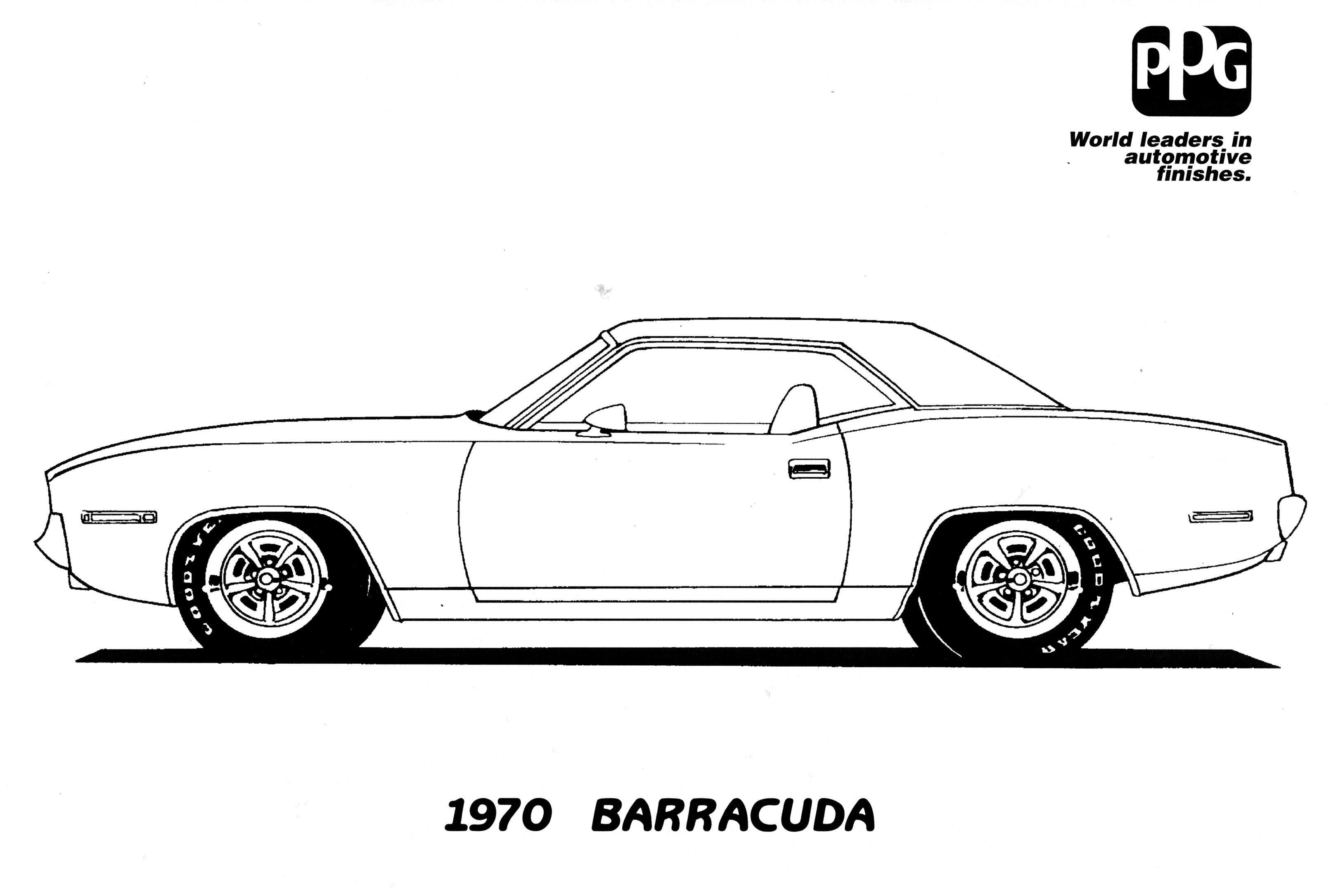 Muscle car coloring pages to download and print for free