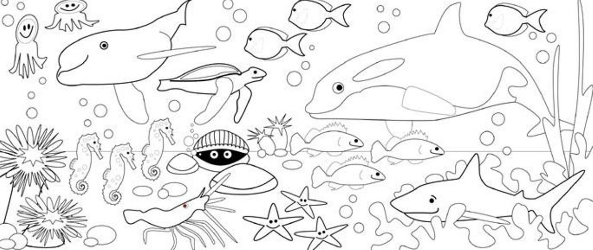 under the ocean printable coloring pages - photo #12