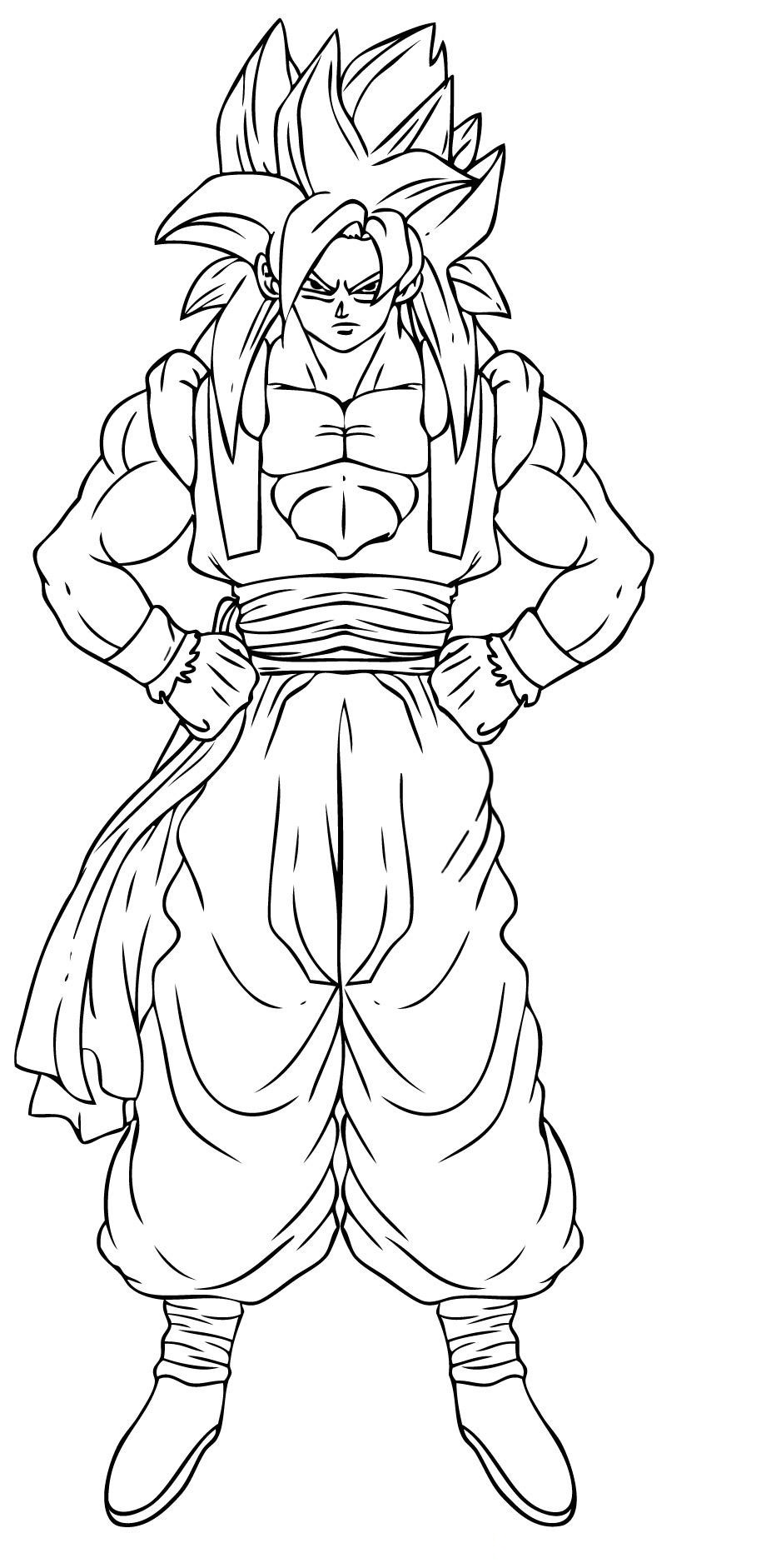 Goku coloring pages to download and print for free