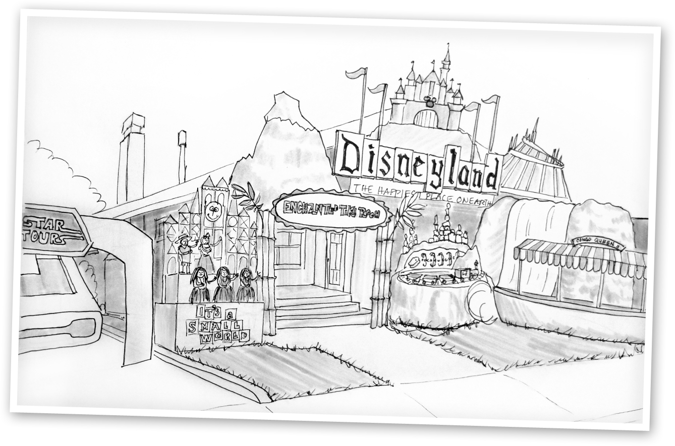 Disneyland coloring pages to download and print for free
