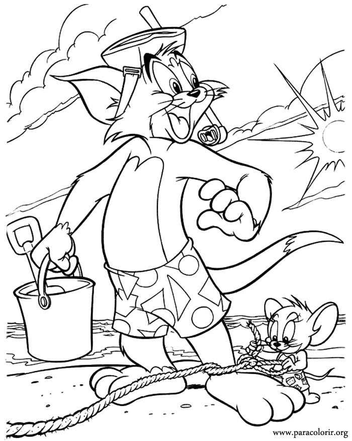 Tom and jerry coloring pages download and print for free