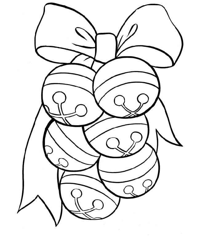 Christmas bells coloring pages to download and print for free