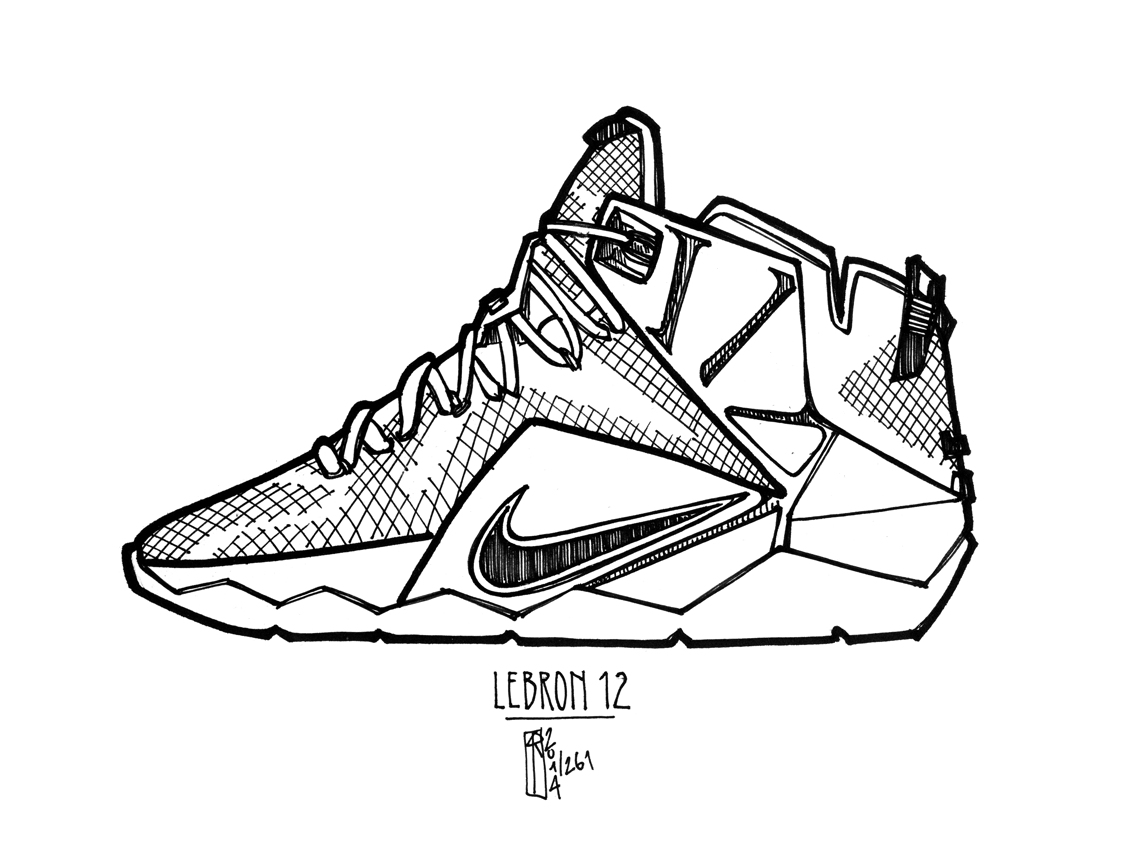 Basketball shoe coloring pages download and print for free